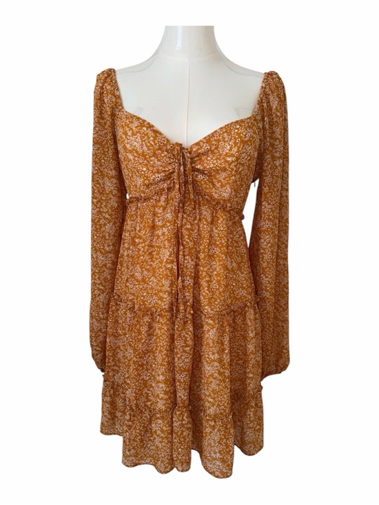 Forever 21 Dresses & Skirts - Forever 21 Tiered Floral Long-Sleeve Boho Prairie Cottagecore Mini Dress Size S